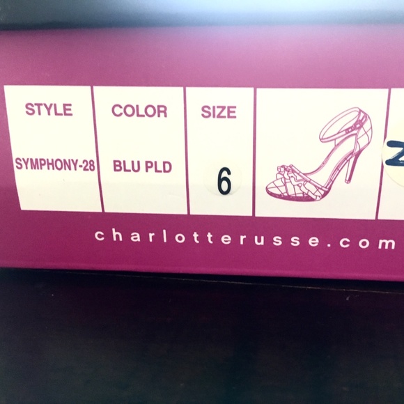 (*NEW*) CHARLOTTE RUSSE Symphony-28 Heels SIZE 6 - Picture 9 of 9